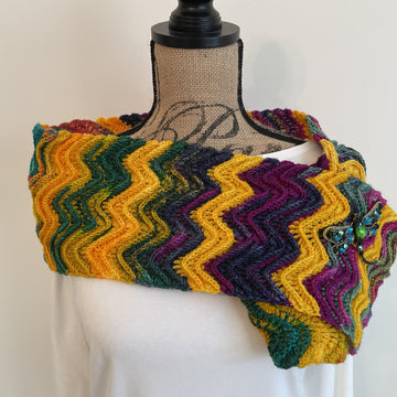 Mediterranean Waves Infinity Scarf