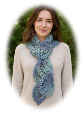 Cascading Pineapples Scarf - PA-301