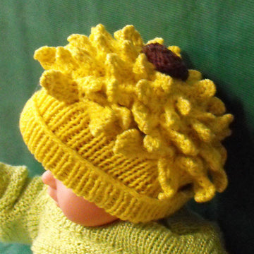 Baby Sunflower Beanie Hat