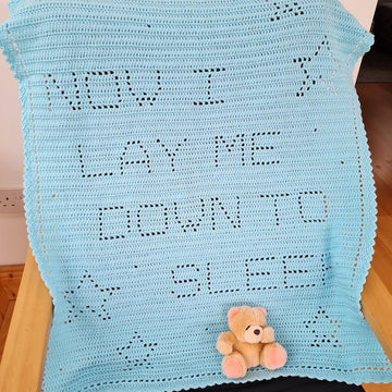 Now I lay me down to sleep Filet Blanket