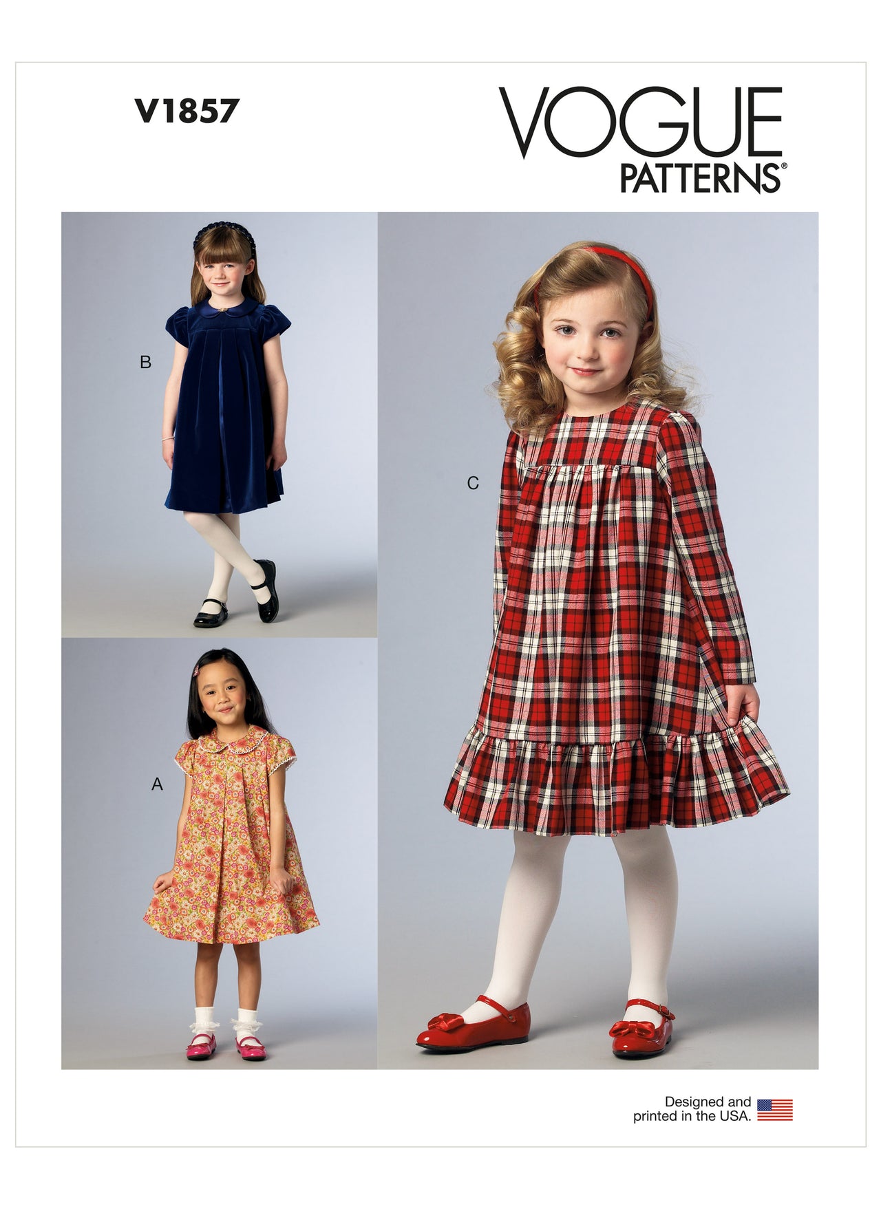Vogue Children's and Girls' Dress V1857 - Sewing Pattern