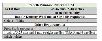 Horseshoe Lace Dress & Hat P54