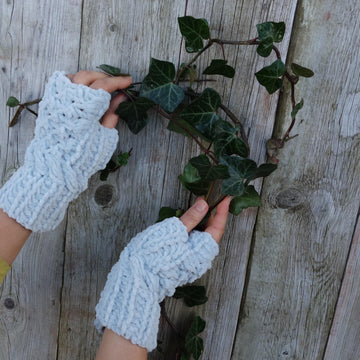 Bubble Fingerless Mittens