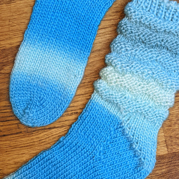 Totally Tubular - scrunchie toe-up socks