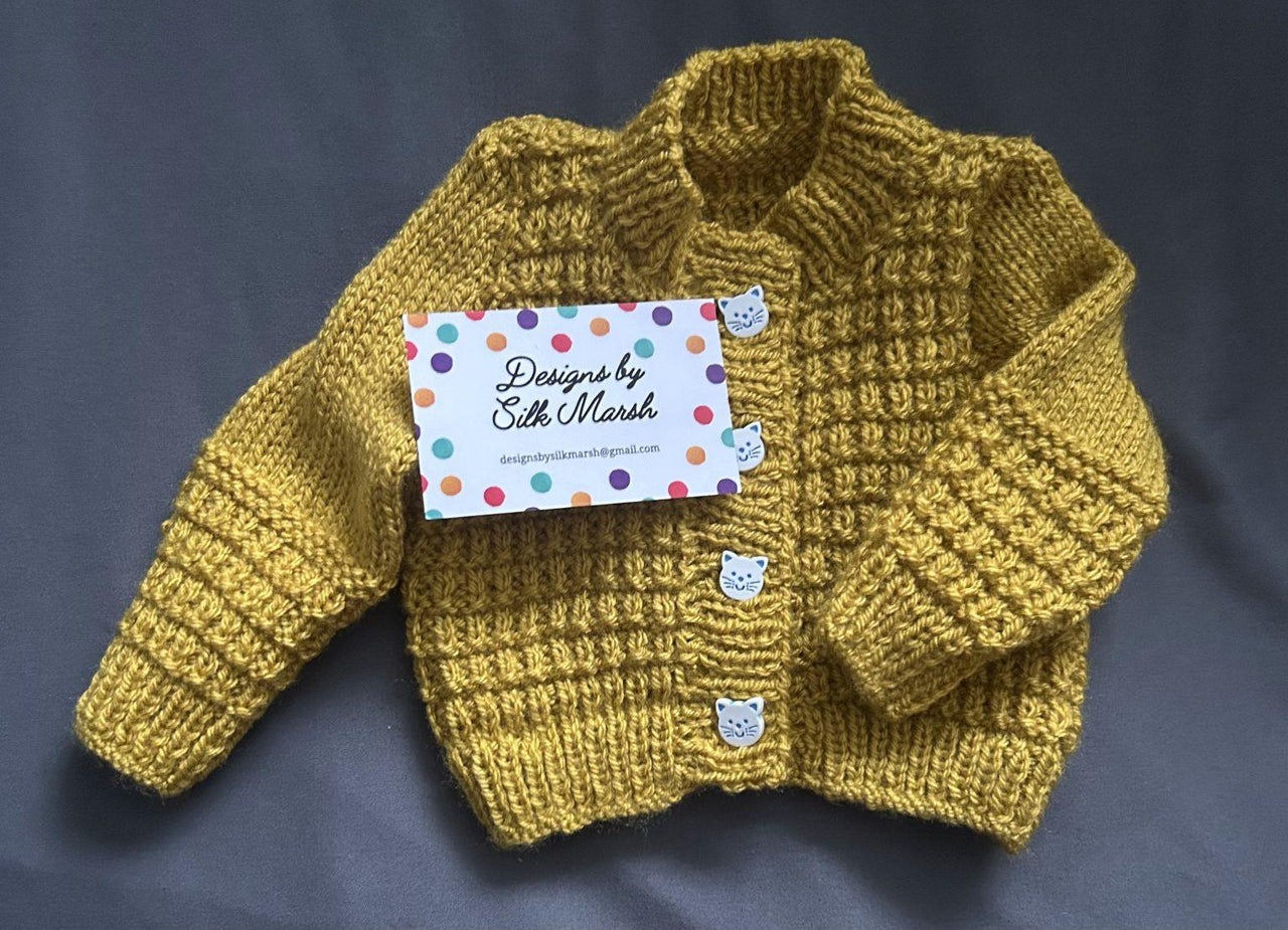 Zachariya Baby Cardigan Knitting Pattern Newborn-3 years approx