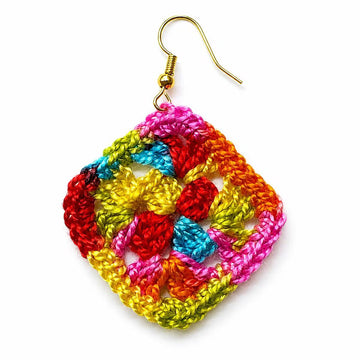 Mini Granny Square Earrings