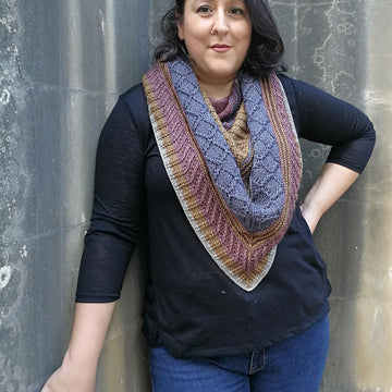 Metallic Twist Shawl