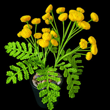 Crochet Tansy flowers