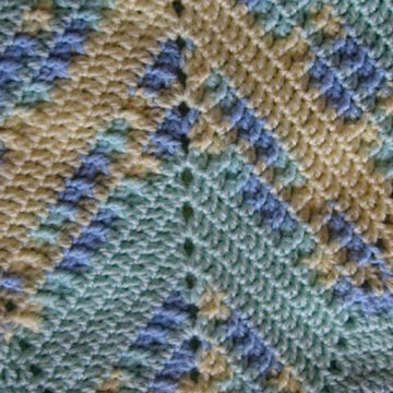 Textured Star Baby Afghan