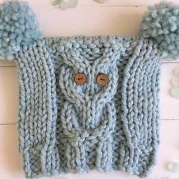 Owl T-bag Hat 2yrs to adult