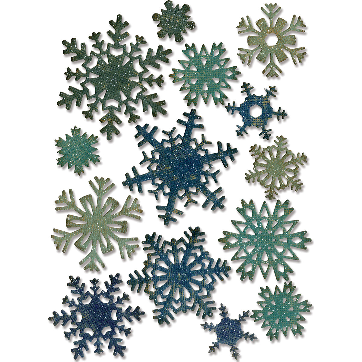 Sizzix Thinlits Dies By Tim Holtz 14/Pkg - Mini Paper Snowflakes