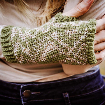 Cactus Fingerless Crochet Mittens