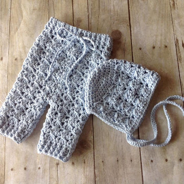 Diagonal Spike Stitch Baby Pants