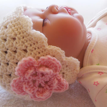 Baby Hat With Flower