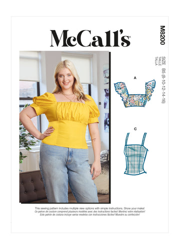 McCall's Misses' & Women's Tops M8200 - Sewing Pattern