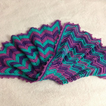 Ridged Chevron Butterfly Blanket