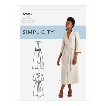 Simplicity Misses' Wrap Dresses With Waist Tie S9042 - Sewing Pattern