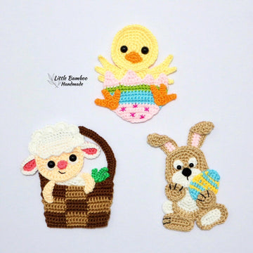 Easter Animals Applique Set