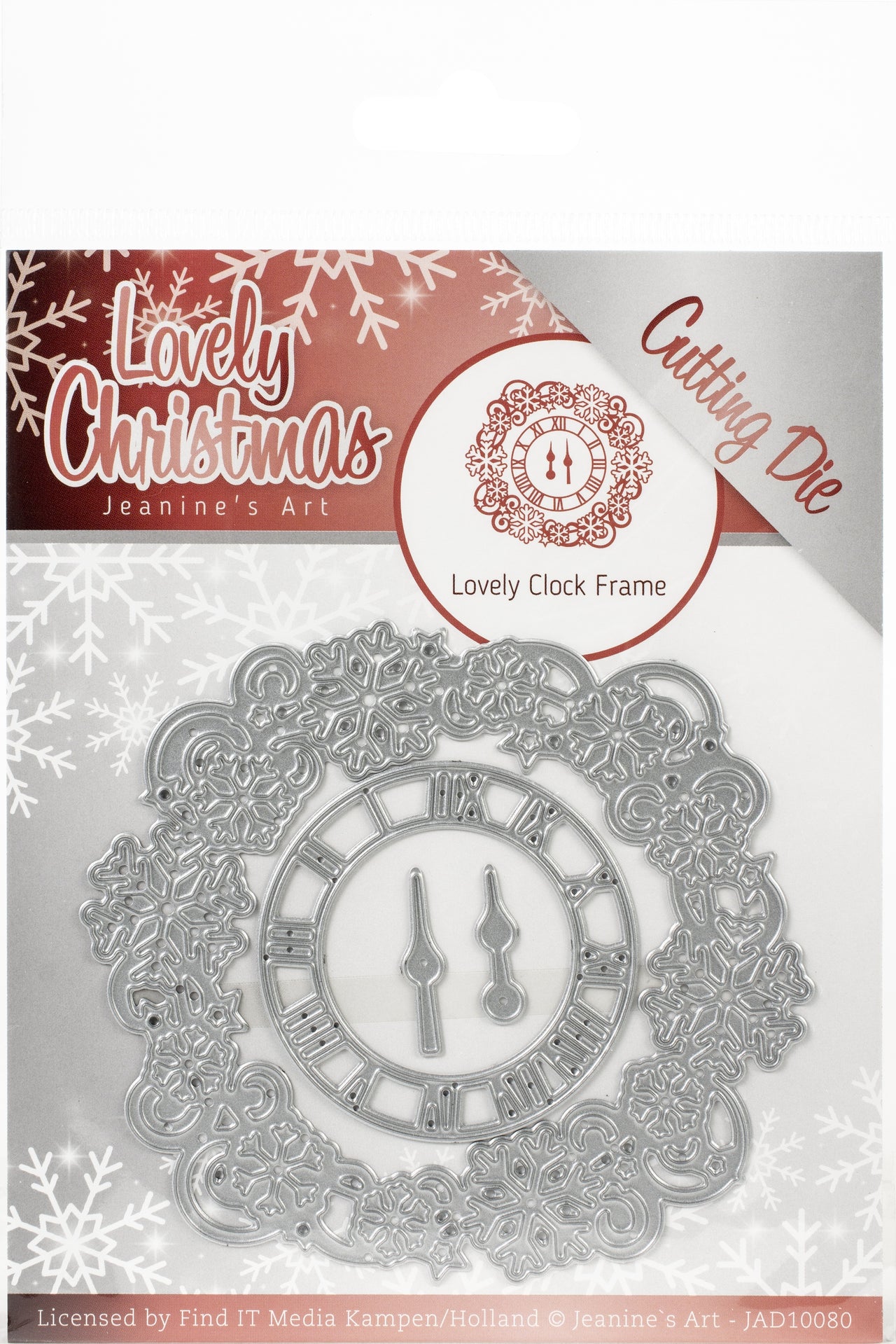 Find It Trading Jeanine's Art Die - Clock Frame, Lovely Christmas