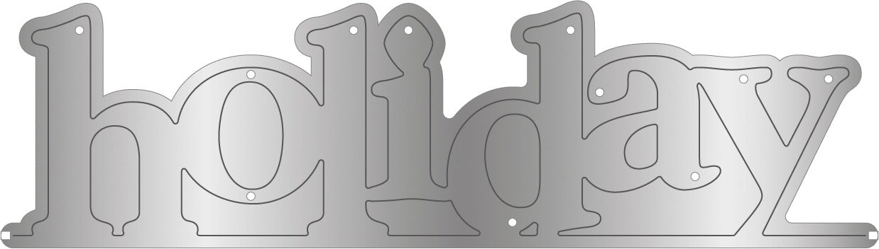 Crafter's Companion Gemini Word Edge'Ables Stamp & Die - Holiday