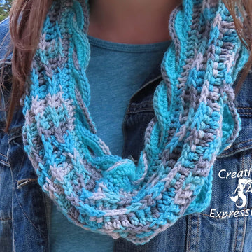 Sea Breeze Infinity Scarf Adult Teen