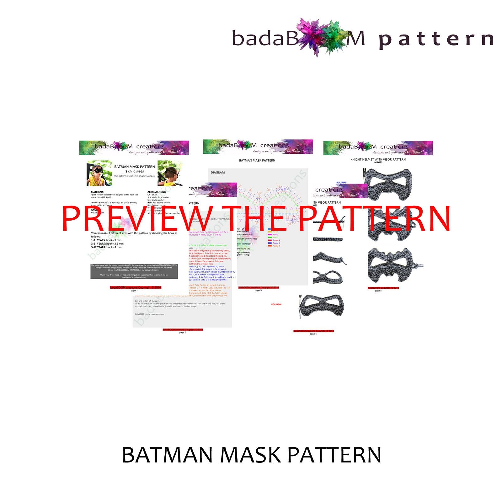 Batman Mask for Children