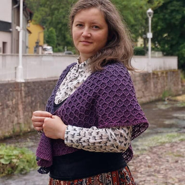 Honey Drip shawl