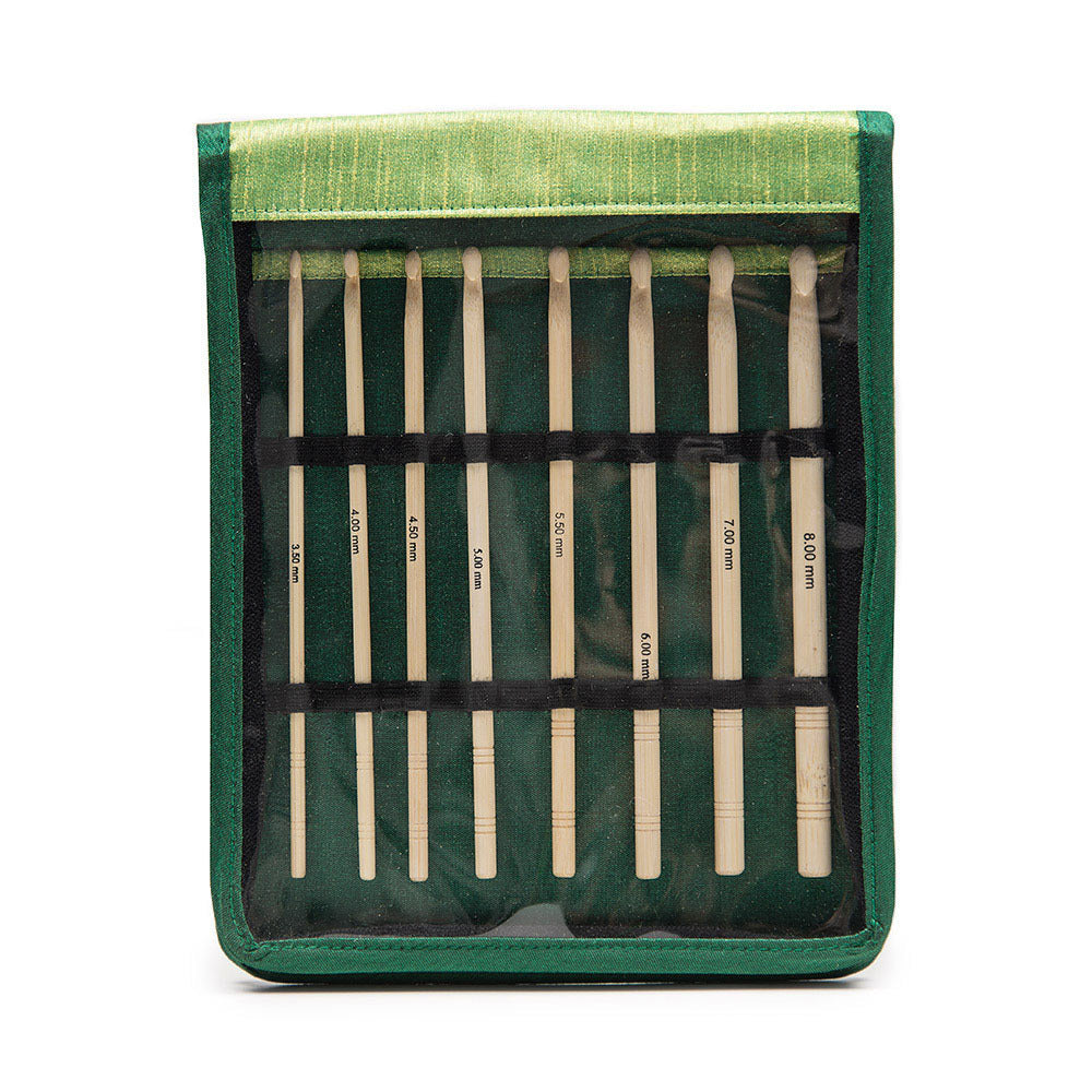 KnitPro Bamboo Crochet Hook (Set of 8)