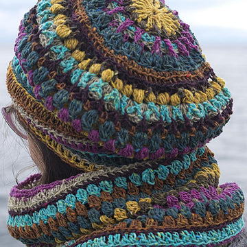 Mandala Hat and Cowl Set
