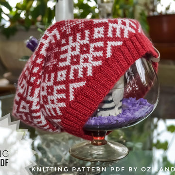 Latvian jacquard hat for men