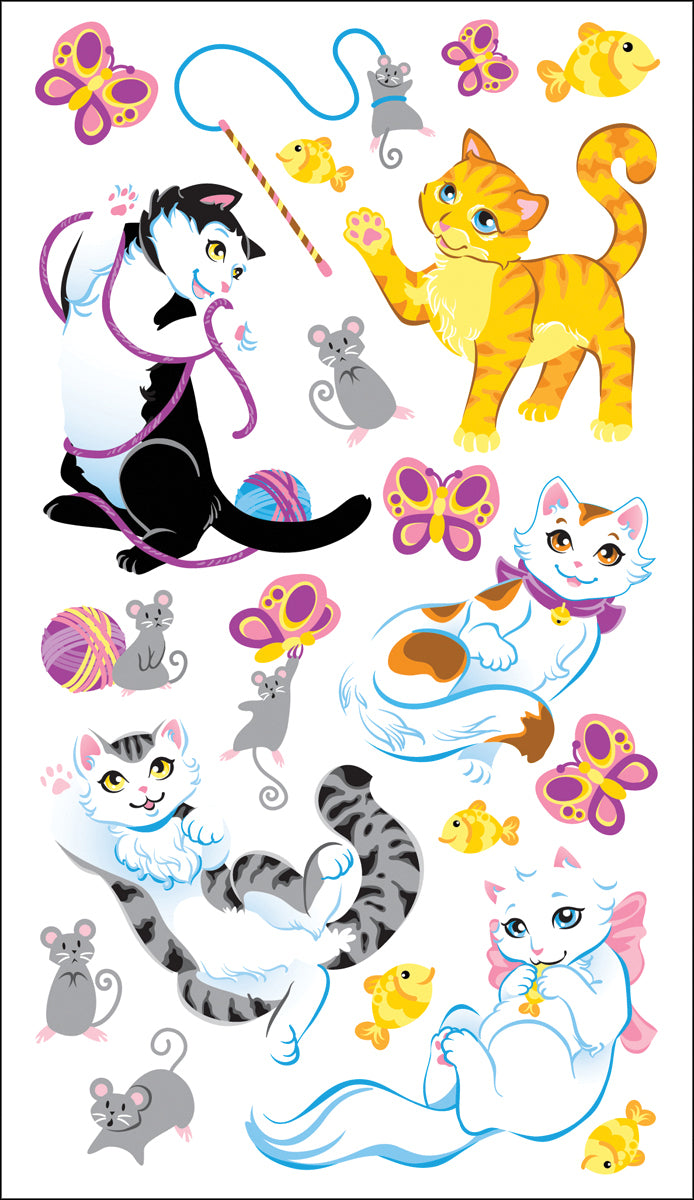 Sticko Stickers - Playful Kittens