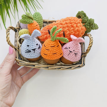 Crochet Carrot Easter Egg Cozy, Egg Cover crochet pattern