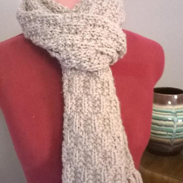 Deep Frost Textured Scarf