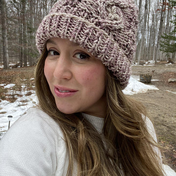 Embellished Cable Beanie