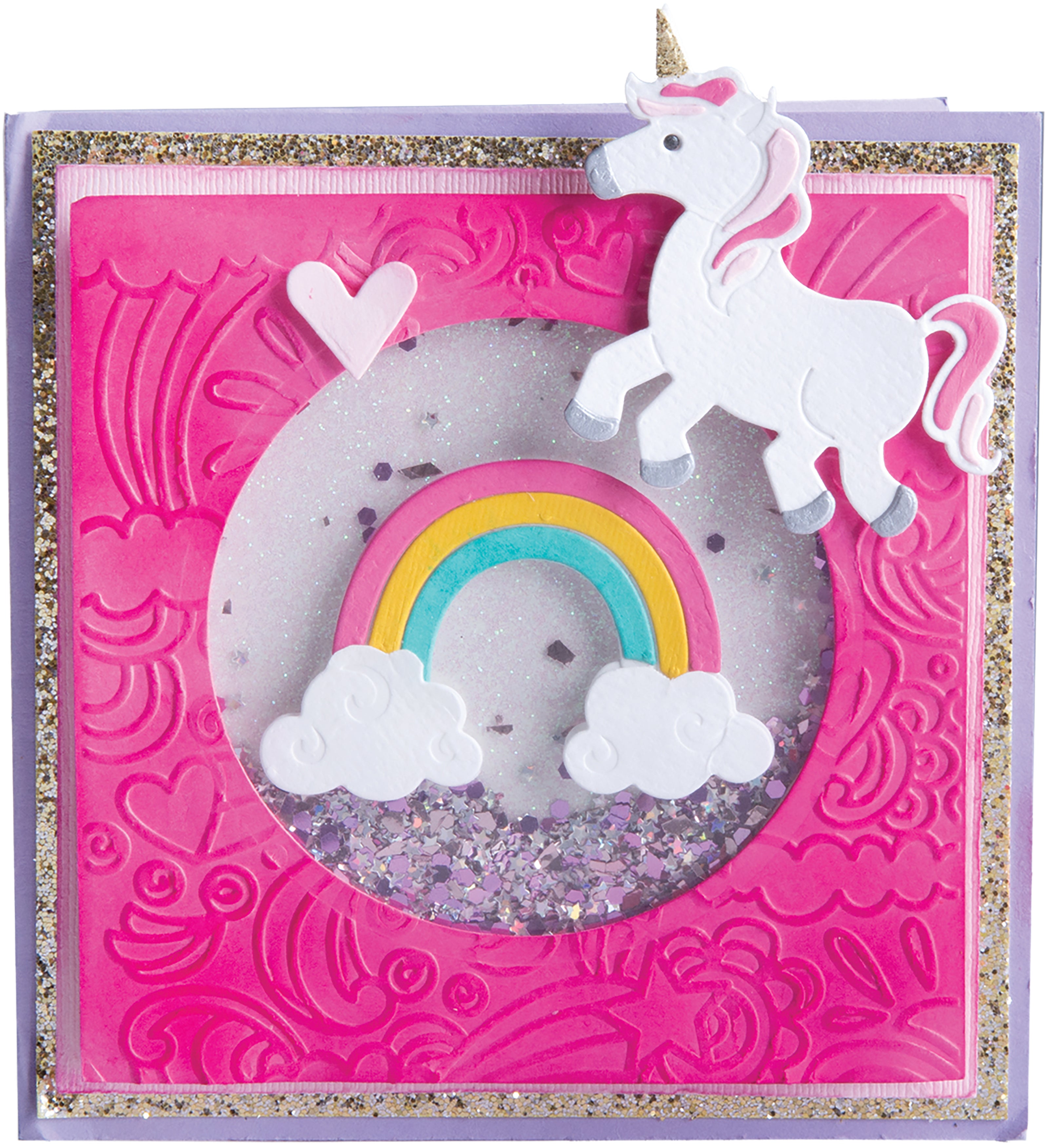 Sizzix Thinlits W/Textured Impressions By Lindsey & Jen - Unicorn & Rainbows