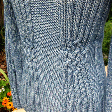 Sweater with Celtic Knot Cabling