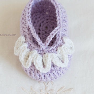 Sugar Plum Fairy Baby Booties