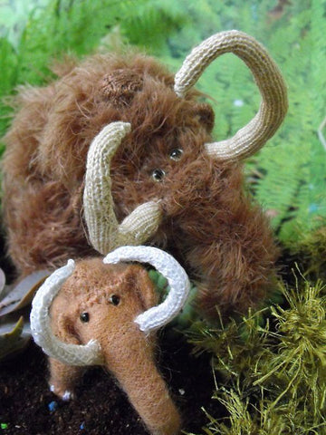 Wilma and Willy Woolly Mammoths Toy Knitting Pattern
