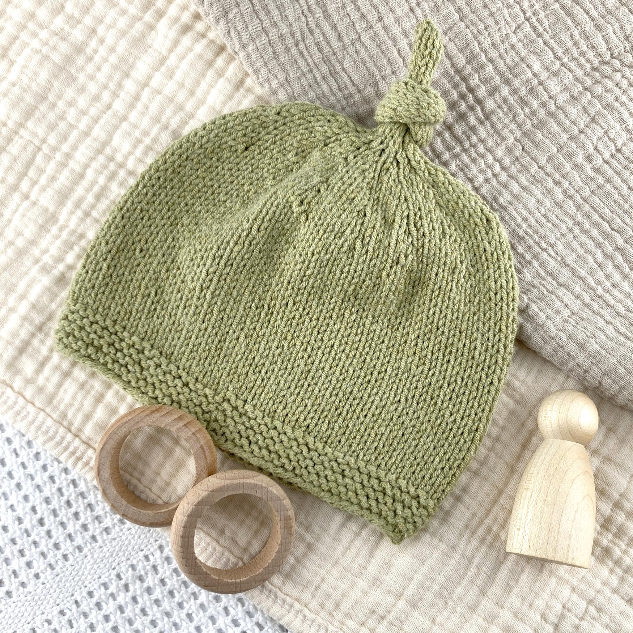 Tegan Baby Hat with Top Knot