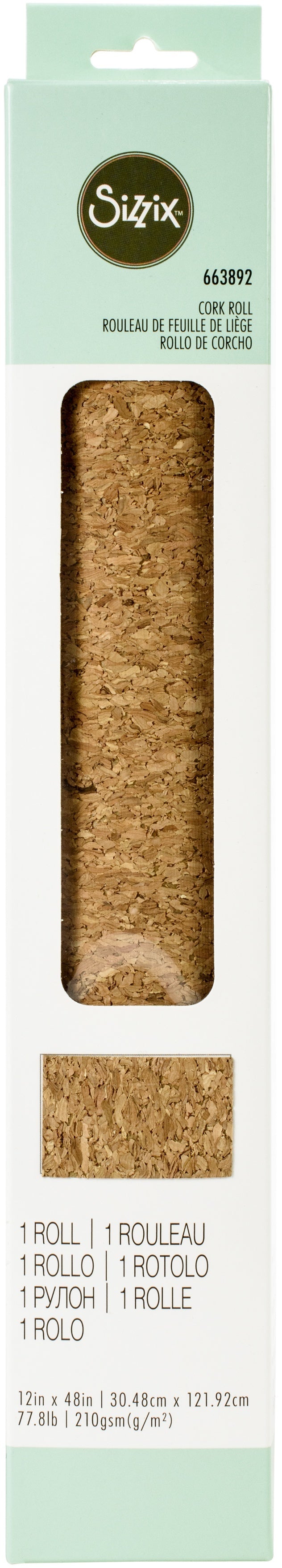 Sizzix Surfacez Cork Roll 12"X48" - 615178