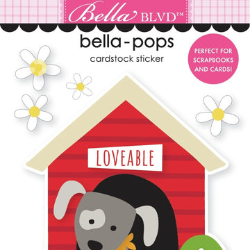 Doodlebug Cooper Bella-Pops 3d Stickers - Doghouse