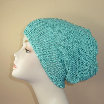 Simple Stripey Spring Slouch Hat