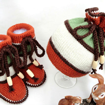 Knitting PATTERN Baby Hat and Booties Baby Boy Baby Girl