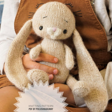 Knitting Pattern Little Bunny toy