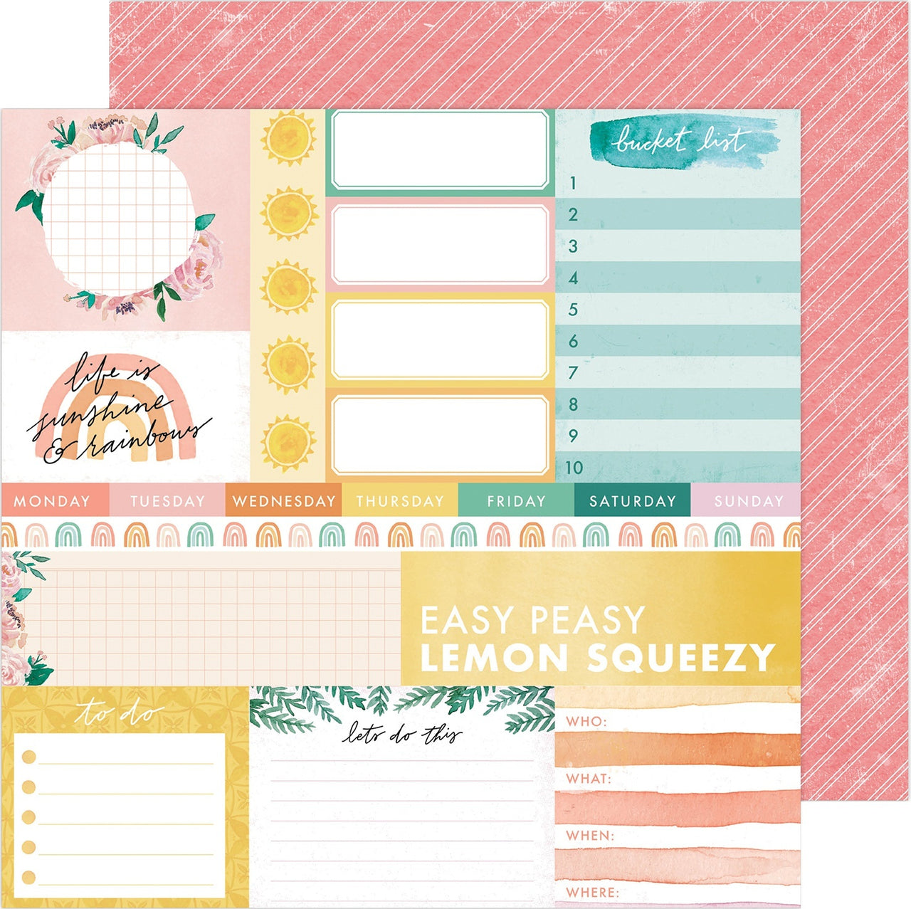 American Crafts Heidi Swapp Storyline Chapters Double-Sided Cardstock 12" 25/Pkg - Daily Dose