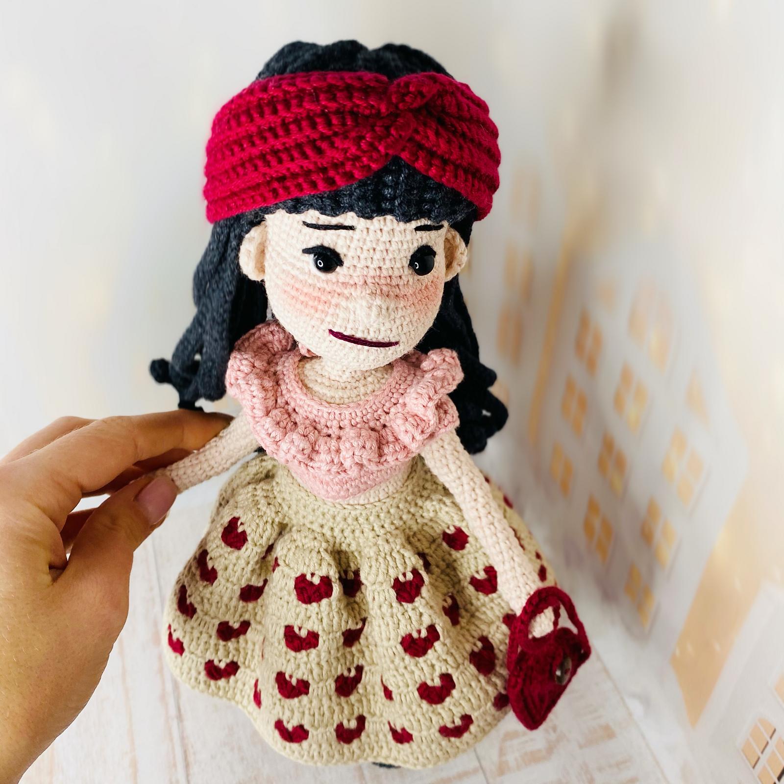 Crochet doll pattern amigurumi, Crochet doll with clothes pattern