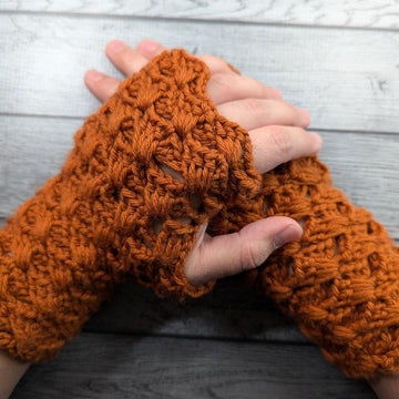 Autumn Waves Fingerless Gloves