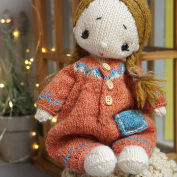 Knitting Toy Clothes Pattern - Onesie for 10''/25cm toys