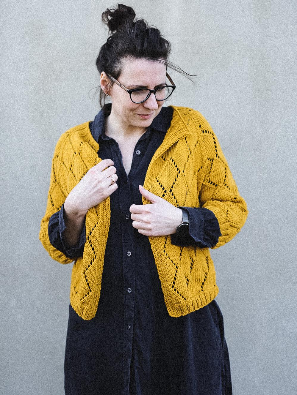 Diamond cotton cardigan