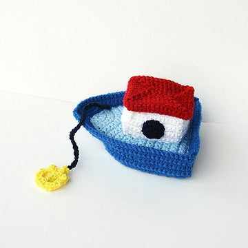 Boat Crochet Pattern, Boat Amigurumi, Boat with Anchor